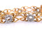 Bracelet Bracelet en or jaune et or blanc 18 carats avec diamants 58 Facettes