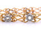 Bracelet Bracelet en or jaune et or blanc 18 carats avec diamants 58 Facettes