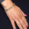Bracelet Bracelet en or jaune et or blanc 18 carats avec diamants 58 Facettes