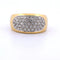 Bague 61 Bague cocktail années 1950 en or jaune 18 carats et diamants 58 Facettes