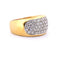 Bague 61 Bague cocktail années 1950 en or jaune 18 carats et diamants 58 Facettes