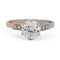 Bague 54 Bague ancienne en platine avec diamants 58 Facettes AN322 (00029)