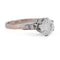 Bague 54 Bague ancienne en platine avec diamants 58 Facettes AN322 (00029)