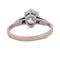 Bague 54 Bague ancienne en platine avec diamants 58 Facettes AN322 (00029)
