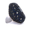 Bague 54 Bague cocktail en or blanc 18 kt, aigue-marine, saphirs et diamants 58 Facettes AN329 (00649)