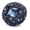 Bague 54 Bague cocktail en or blanc 18 kt, aigue-marine, saphirs et diamants 58 Facettes AN329 (00649)