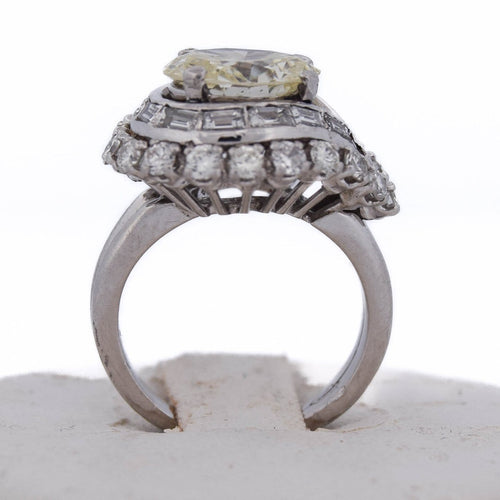 Bague 47 Bague rétro en platine avec diamants 58 Facettes AN340 '(00539)