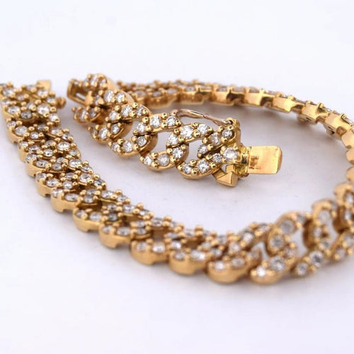 Bracelet Bracelet en or jaune 18 carats avec diamants 58 Facettes