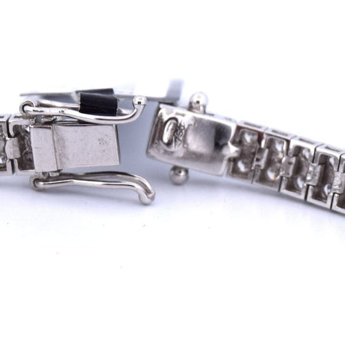Bracelet Bracelet tennis en or blanc 18 kt avec diamants 58 Facettes BR61 '(00139)