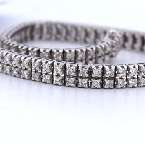 Bracelet Bracelet tennis en or blanc 18 kt avec diamants 58 Facettes BR61 '(00139)