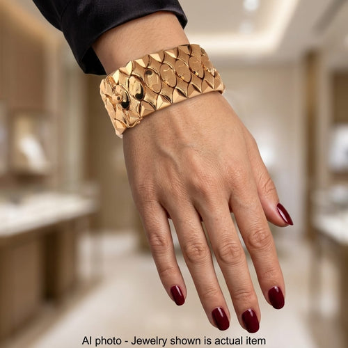 Bracelet Bracelet vintage en or jaune 18 kt 58 Facettes BR70 114-48 (09869)