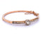 Bracelet Bracelet rigide vintage en or jaune 18 kt avec diamants 58 Facettes