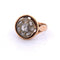Bague ancienne en or rose avec diamants