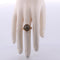 Bague ancienne en or rose avec diamants