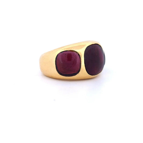Bague 48 Bague vintage en or jaune 18K et tourmalines 58 Facettes AN448 ‘(00219)