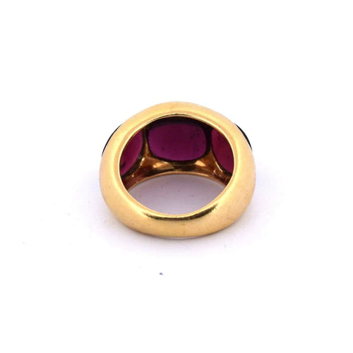 Bague 48 Bague vintage en or jaune 18K et tourmalines 58 Facettes AN448 ‘(00219)