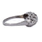 Bague 57 Bague antique en or blanc 18 kt avec diamants 58 Facettes AN265 (00019)