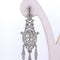 Boucles d'oreilles Art déco - Boucles d’oreilles en platine et diamants 58 Facettes