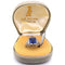 Bague 55 Bague ancienne en platine avec saphir et diamants 58 Facettes