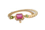Collier Mancadori - Collier vintage en or jaune 18 carats, tourmaline, péridots et diamants 58 Facettes CL103 '(002119)