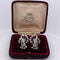 Boucles d'oreilles Boucles d'oreilles en platine avec fermoirs en or jaune et diamants 58 Facettes