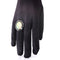 Bague 54 Bague en platine avec opale, onyx et saphirs 58 Facettes
