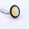 Bague 54 Bague en platine avec opale, onyx et saphirs 58 Facettes