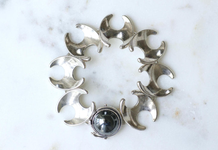 Bracelet Henning Koppel pour Georg Jensen - Bracelet en argent hématite 58 Facettes