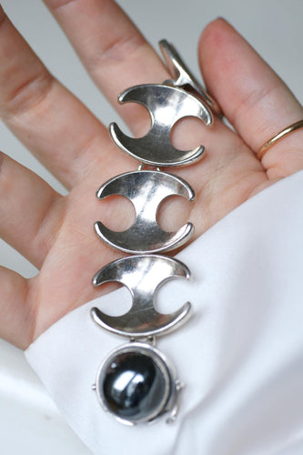 Bracelet Henning Koppel pour Georg Jensen - Bracelet en argent hématite 58 Facettes
