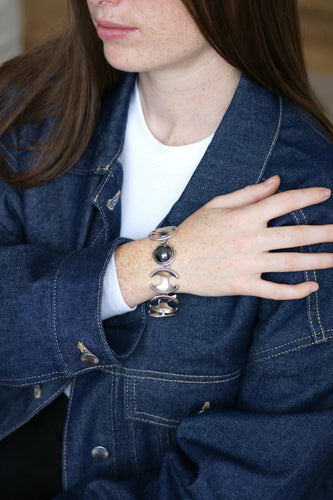 Bracelet Henning Koppel pour Georg Jensen - Bracelet en argent hématite 58 Facettes