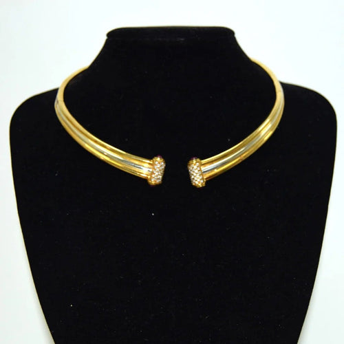 Collier Piaget - Collier ras-de-cou rigide en or jaune 18 carats, diamants et rubis 58 Facettes CL107 '(005319)