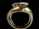 Bague 52 Bague en or blanc et jaune 18 carats sertie de deux diamants 58 Facettes
