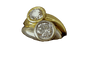 Bague 52 Bague en or blanc et jaune 18 carats sertie de deux diamants 58 Facettes