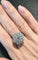 Bague 60 Bague fleur en or blanc 18 carats et diamants 58 Facettes