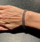 Bracelet Bracelet rivière double en or blanc 18 carats et 80 diamants 58 Facettes