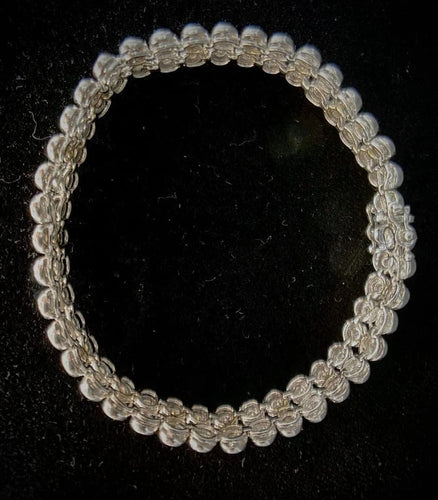 Bracelet Bracelet rivière double en or blanc 18 carats et 80 diamants 58 Facettes