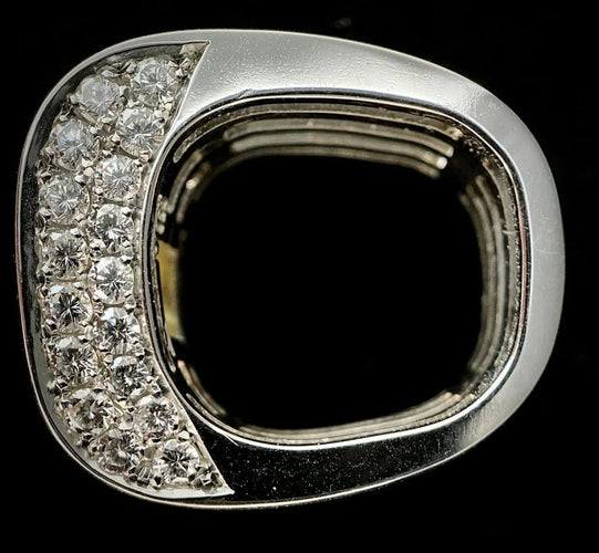 Bague 56 Bague en platine - Diamant jaune taille radiant 3,28 ct 58 Facettes