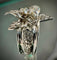 Bague 53.5 Bague fleur en or blanc 18 carats et diamants 58 Facettes