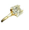 Bague 49 Bague solitaire en or jaune 18 carats avec diamants 58 Facettes