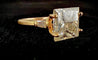 Bague 49 Bague solitaire en or jaune 18 carats avec diamants 58 Facettes
