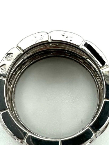 Bague 52 Cartier Entrelacés - Bague en or blanc et diamants 58 Facettes