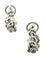 Boucles d'oreilles Gilbert Albert - Boucles d’oreilles clips en or blanc 18K et diamants 58 Facettes