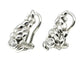 Boucles d'oreilles Gilbert Albert - Boucles d’oreilles clips en or blanc 18K et diamants 58 Facettes