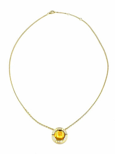 Collier Chaumet Class One Croisière - Collier en or jaune 18K, citrine et diamants 58 Facettes