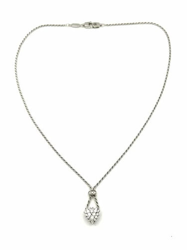Collier Damiani - Collier cœur en or blanc 18K et diamants 58 Facettes