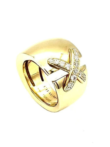 Bague 53 Chaumet Liens - Bague en or jaune 18K et diamants 58 Facettes