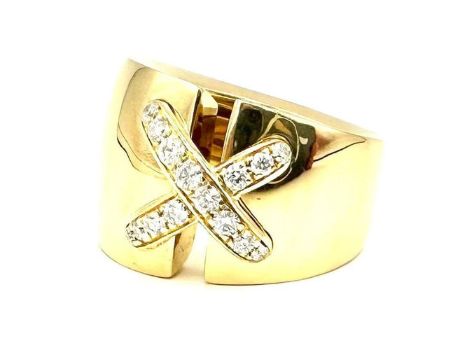 Bague 53 Chaumet Liens - Bague en or jaune 18K et diamants 58 Facettes