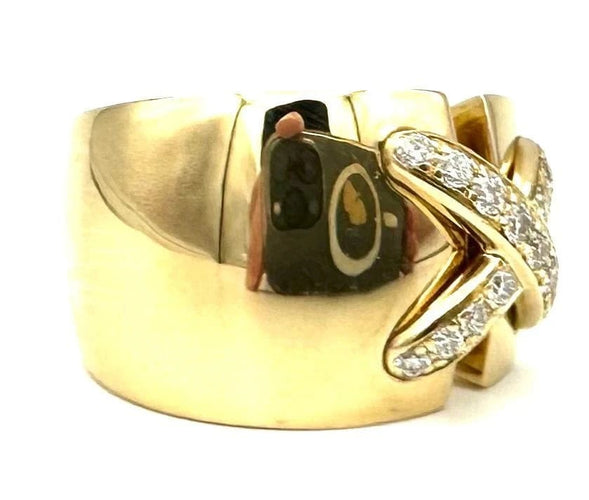 Bague 53 Chaumet Liens - Bague en or jaune 18K et diamants 58 Facettes