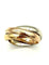 Bague 53 Cartier Trinity - Alliance 3 ors 18K vintage 58 Facettes