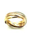 Bague 53 Cartier Trinity - Alliance 3 ors 18K vintage 58 Facettes